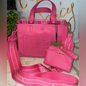 Steve Madden mini tote crossbody bag (pink BLIVONIA) BNWT